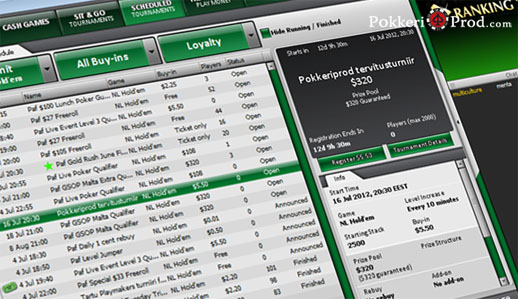 PokkeriProde $5.5 GSOP Live kvalifikatsioon $320 super satelliidile 16. juulil