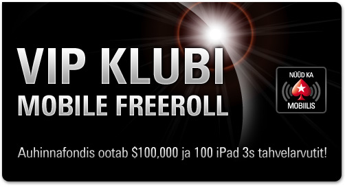 PokerStars mobile app $100 000 freeroll