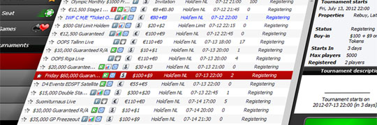 Olympic-Online 60 000 dollarit garanteeritud Olympic-Online 60 000 dollarit garanteeritud