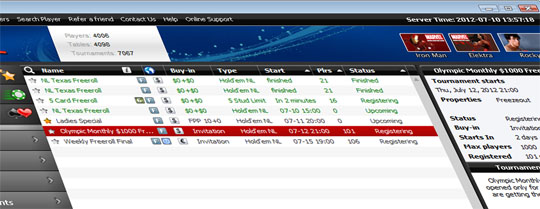 Olympic $1000 Monthly Freeroll Olympic $1000 Monthly Freeroll