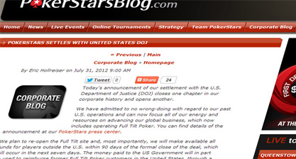 PokerStars sõlmis kokkuleppe USA justiitsministeeriumiga, FTP avatakse lähiajal