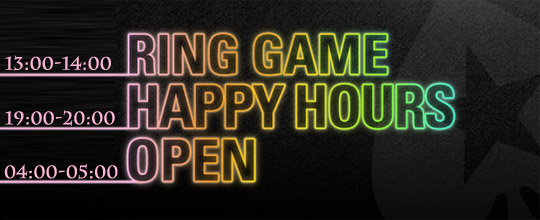 PokerStars'i rahalaudade Happy Hour: teeni 50% rohkem VPP/FPP-sid! PokerStars'i rahalaudade Happy Hour: teeni 50% rohkem VPP/FPP-sid!