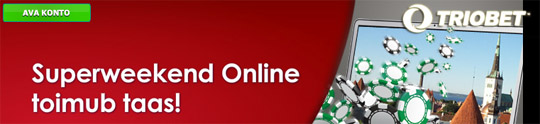 Superweekend Online Triobeti pokkeritoas: €18 000 väärtuses lisaauhindu