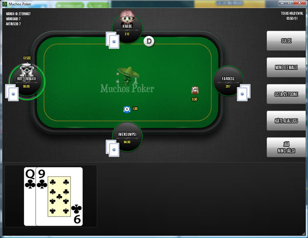 Muchos Speed Poker Table: 30% rakeback Muchos Speed Poker Table: 30% rakeback