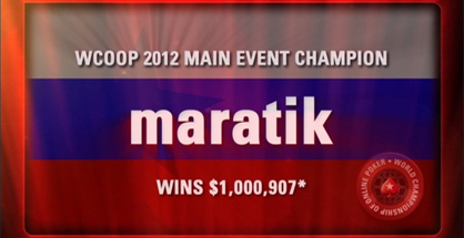 Eelmise aasta WCOOP põhiturniiri tšempion otsib tööd