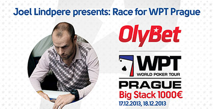 Olybet saadab mängija WPT Prahale koos Joel Lindperega