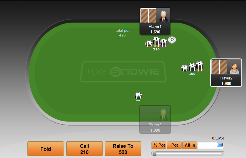 PokerSnowie näide domineeringust