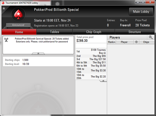pokkeriprod billionth special