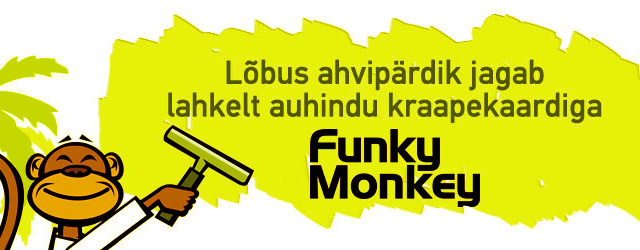 Funky Monkey kraapelotol võid võita iPhone 6 nutitelefoni