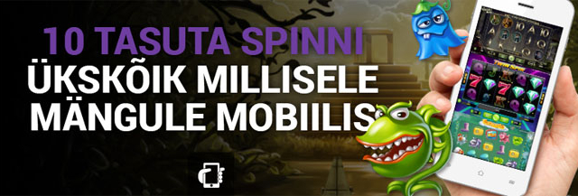 Täna Triobeti mobiilikasiinos: 10 tasuta spinni vabalt valitud mängus