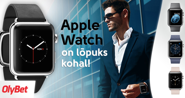 OlyBet loosib oma mängijate vahel välja Apple Watch nutikella.