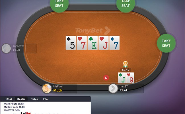 TonyBet lisas mängude valikusse RAKE-VABAD NLHE ja PLO rahalauad