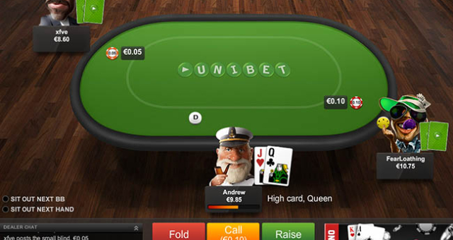 Mängides täna Unibet'is ühe käe, saad homme tasuta €4 rahalaua pileti