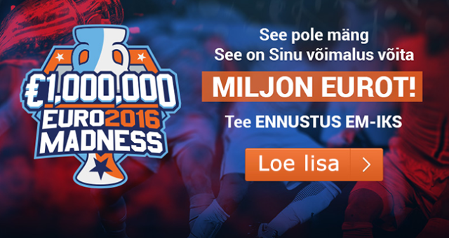 UEFA ENNUSTUSMÄNG: See on Sinu võimalus võita MILJON EUROT