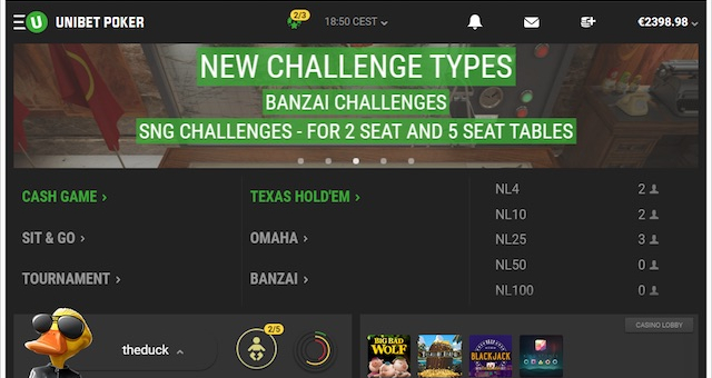 Unibet võtab kasutusele uue põlvkonna tarkvara Unibet Poker 2.0