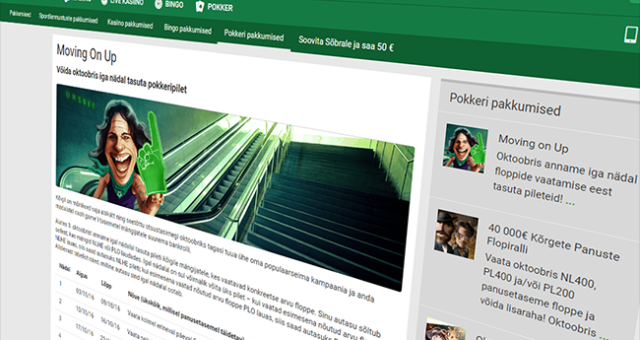 Unibet annab floppide vaatamise eest €43  väärtuses pileteid