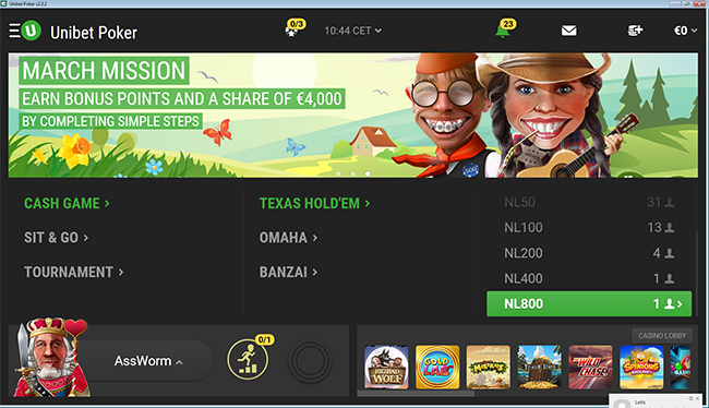 Unibet lisas mängude valikusse kõrgete panustega NLHE ja PLO lauad