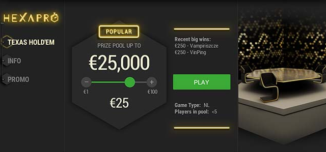 Unibet'i saabusid uue madalama variatsiooniga Spin & Go mängud