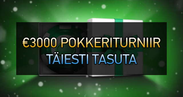 Täna Unibet'is €3000 auhinnafondiga jõuluturniir - osalemine täiesti tasuta