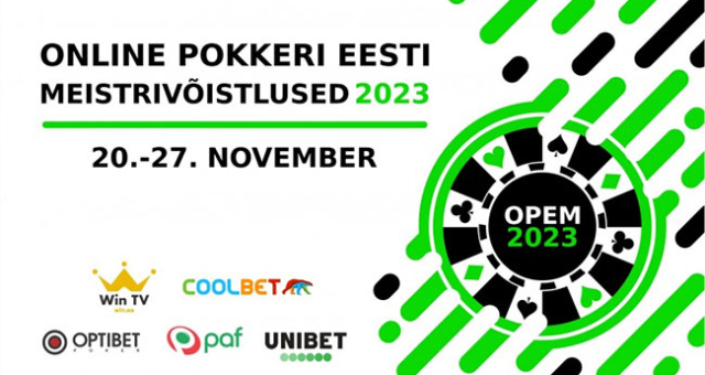 Homme algavad online-pokkeri Eesti meistrivõistlused (20.11 - 27.11.2023)
