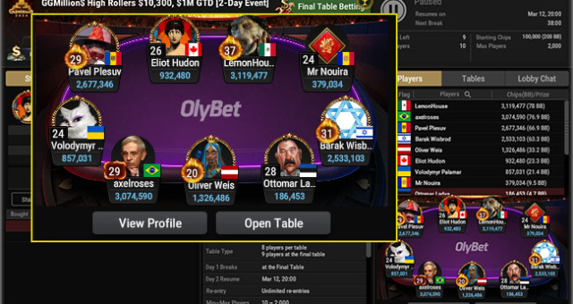 Ottomar Ladva GGMillion$ High Roller finaallauas - jälgi mängu täna õhtul või tee panus