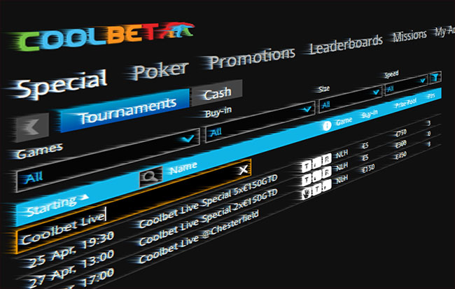 Sel laupäeval toimub Chesterfield pokkeriklubis 150-eurone Coolbet Live pokkeriturniir ja sellele saab võita pileti läbi 10-eurose freebuy või läbi Coolbeti sat