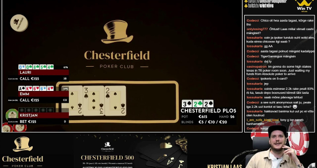 VAATA OTSE | PLO5 Omaha rahamäng Chesterfieldis