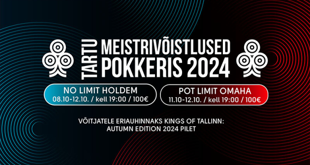 Olympic Casino korraldab kaks tasuta pokkeriturniiri Tartu meistrivõistlustele