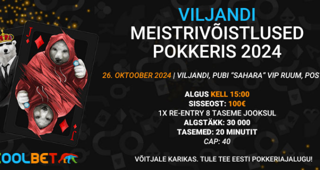 Viljandi meistrivõistlused pokkeris 2024 toimuvad 26. oktoobril