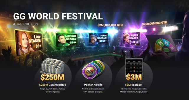 GG World Festival naaseb 250 miljoni dollari garanteeritud auhinnafondiga