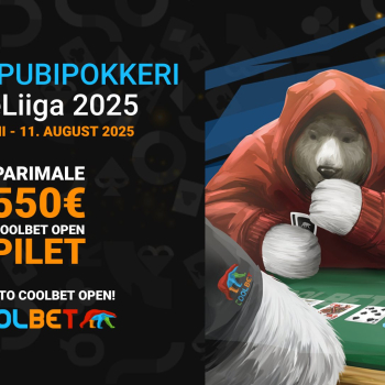 Tartu Pubipokkeri SuveLiiga 2025 toimub 30.06 - 11.08.2025 ja peaauhinnaks 550-eurone Coolbet Open pilet.