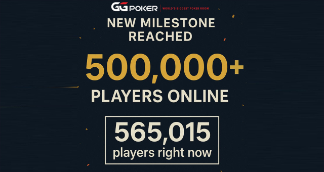 GGPoker püstitas uue rekordi - üle 600 000 mängija korraga online’is