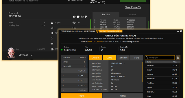 Täna õhtul toimuvad põhiturniiri ja rahvaturniiri finaalid