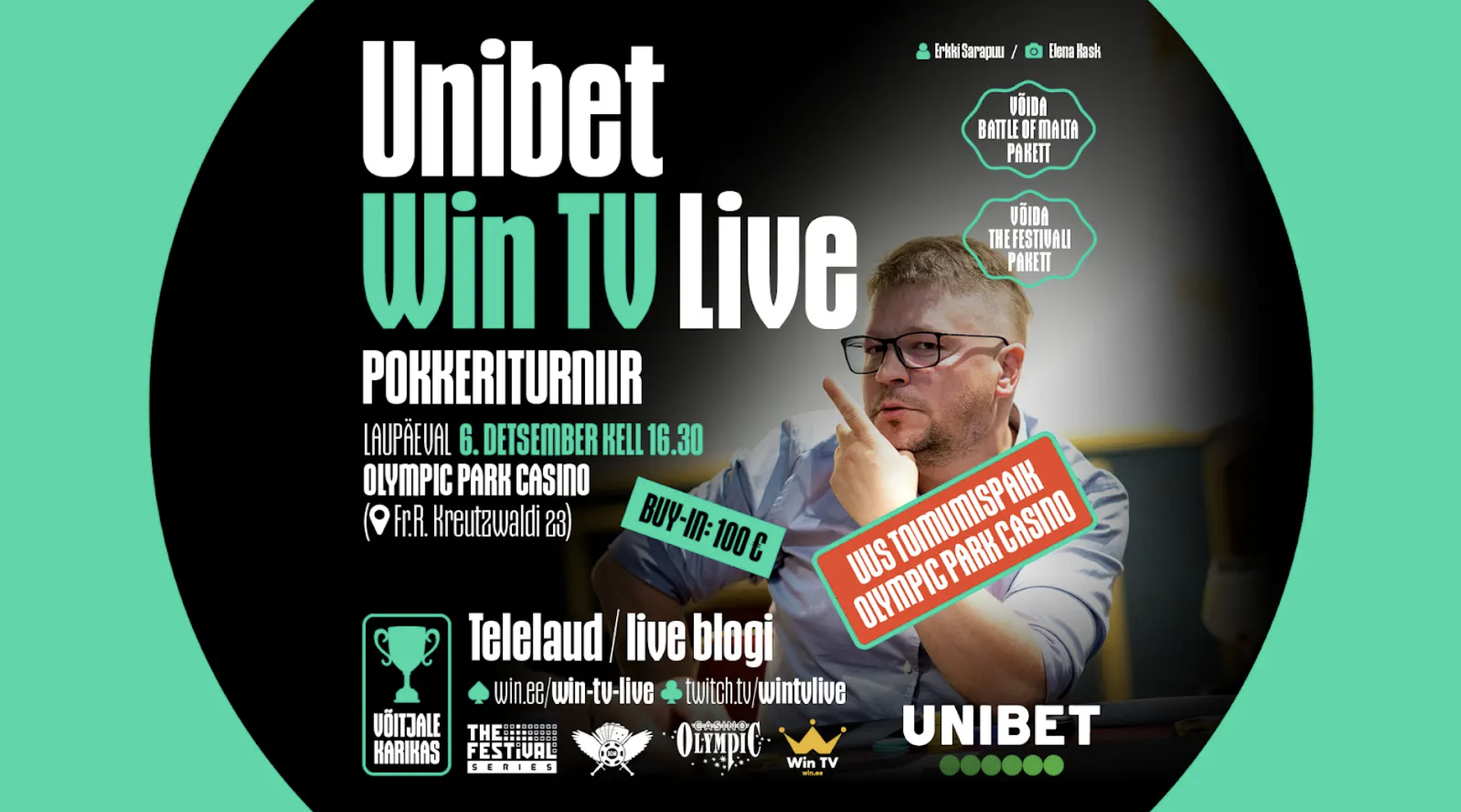Järgmine Win TV Live toimub Olympic Park Casinos